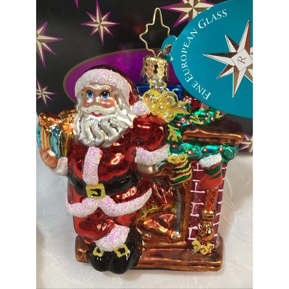 Christopher Radko Glass Christmas Ornament Heartfelt Gift Gem 2008 Poland NIB